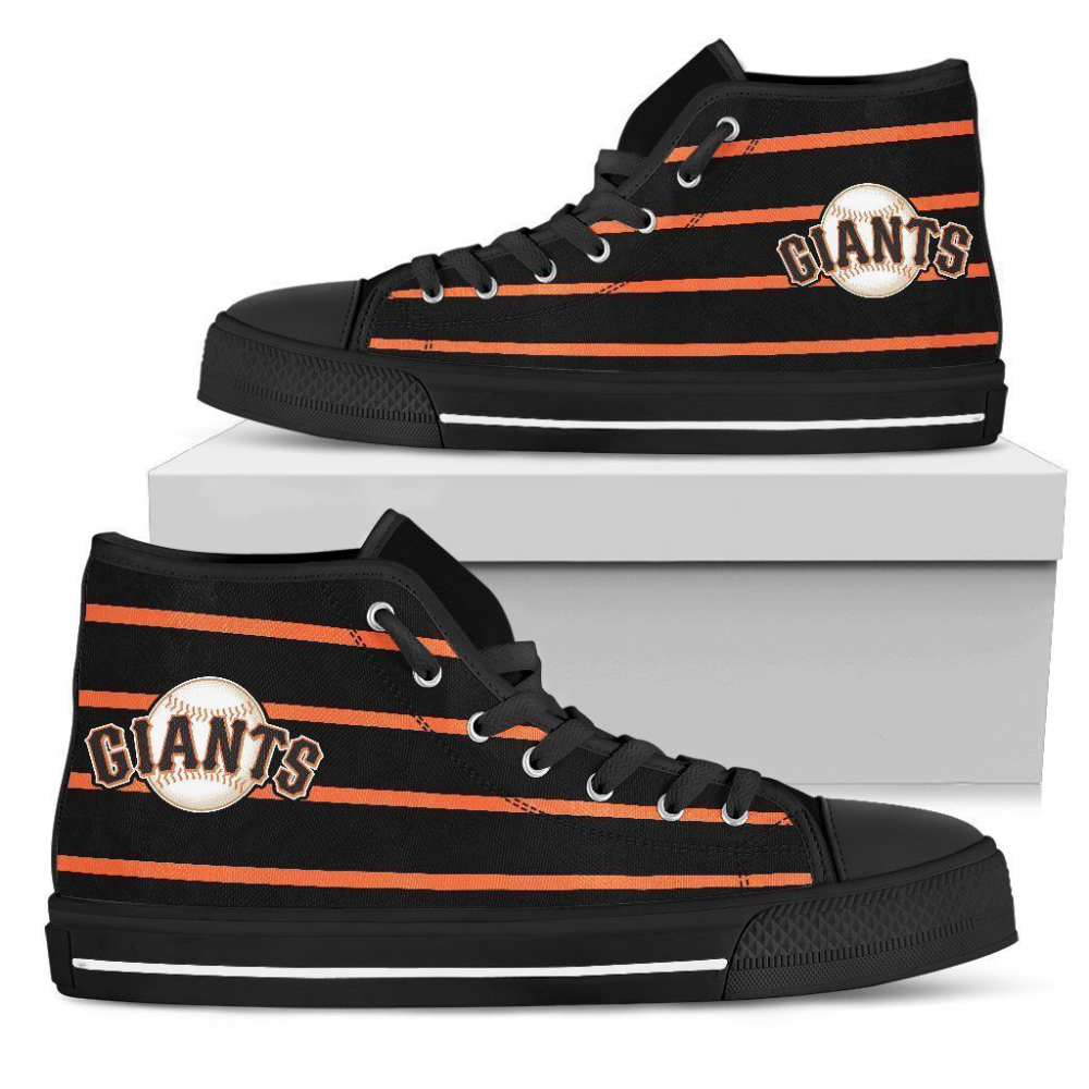 San Francisco Giants MLB Baseball Custom Canvas High Top Shoes