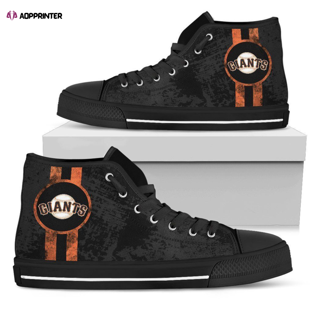 San Francisco Giants MLB Baseball Custom Canvas High Top Shoes