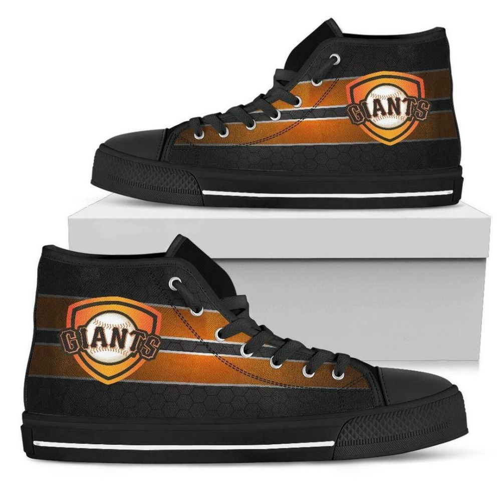 San Francisco Giants MLB Custom Canvas High Top Shoes