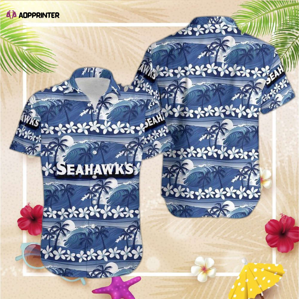 Seattle Seahawks Coconut Trees NFL Gift For Fan Hawaii Shirt