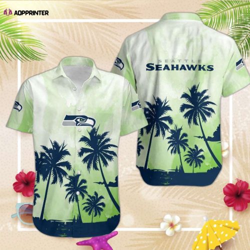 Seattle Seahawks Coconut Trees NFL Gift For Fan Hawaiian