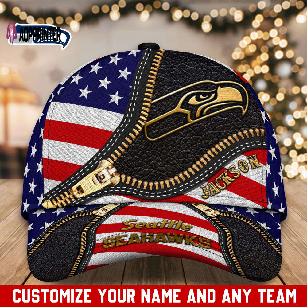 Seattle Seahawks NFL Classic CAP Hats For Fans Custom