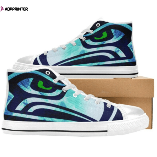 Seattle Seahawks NFL Custom Canvas High Top Shoes