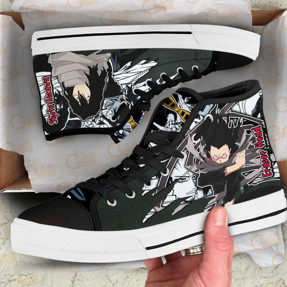 Shota Aizawa High Top Shoes Custom My Hero Academia Anime For Fans