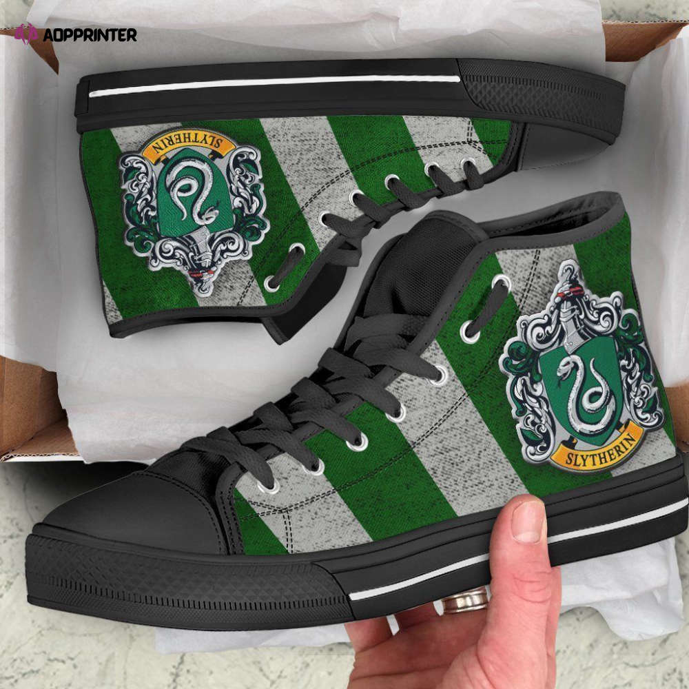 Slytherin High Top Shoes Custom For Fans Harry Potter