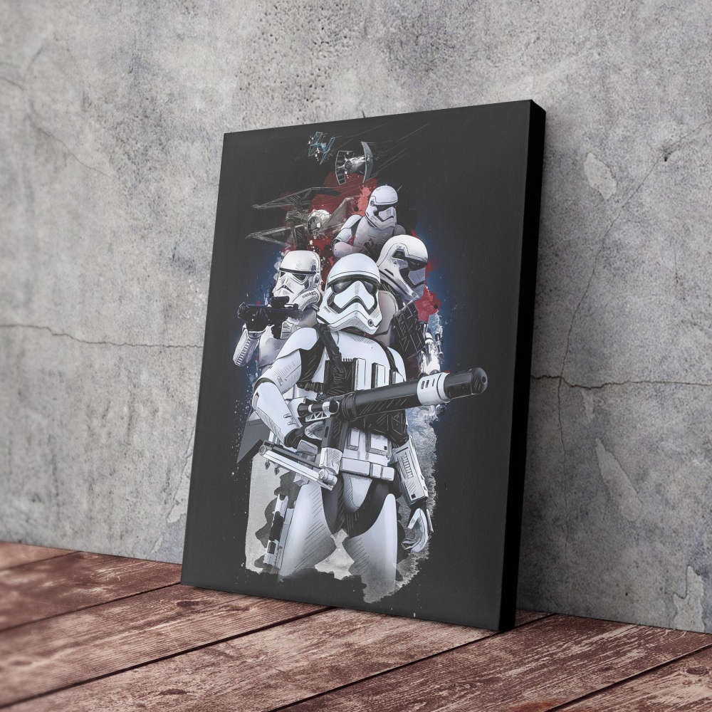 Stormtroopers Poster Star Wars Art Canvas Wall Art Print Home Decor Framed Poster Gift for Kids