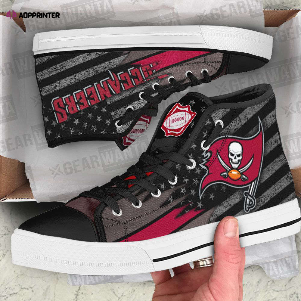 Tampa Bay Buccaneers High Top Canvas Shoes Custom For Fans