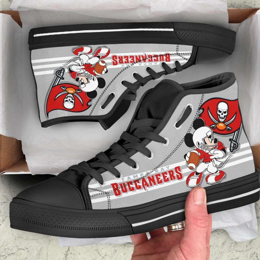 Tampa Bay Buccaneers High Top Shoes Custom Mickey For Fans