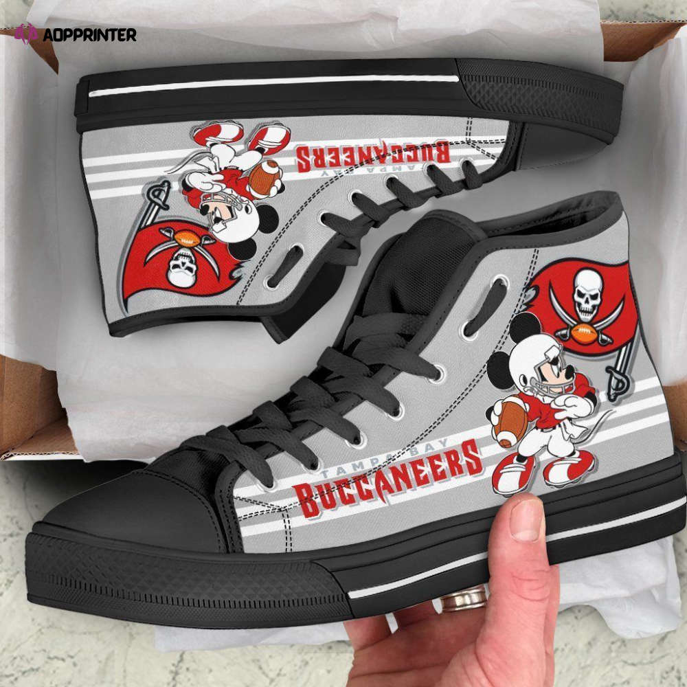 Tampa Bay Buccaneers High Top Shoes Custom Mickey For Fans
