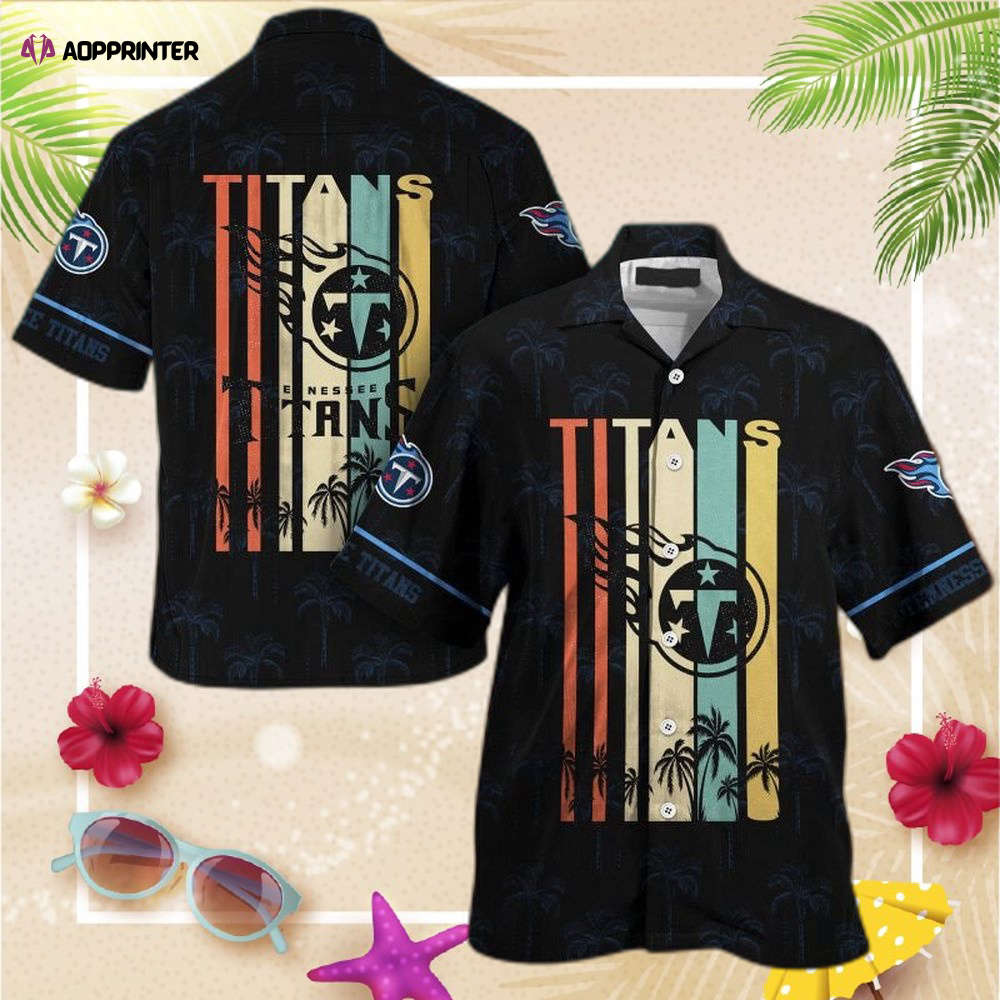 Tennessee Titans NFL Hawaiian Shirt Retro Vintage Summer