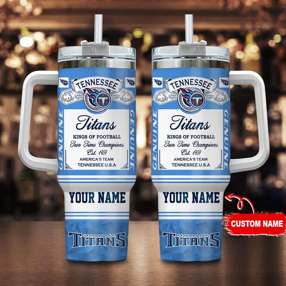Tennessee Titans NFL Kings Of Football Personalized Stanley Tumbler 40oz