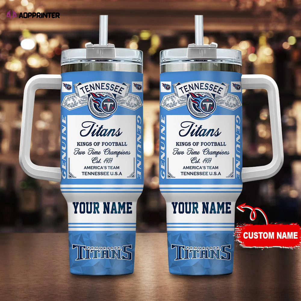 Tennessee Titans NFL Kings Of Football Personalized Stanley Tumbler 40oz