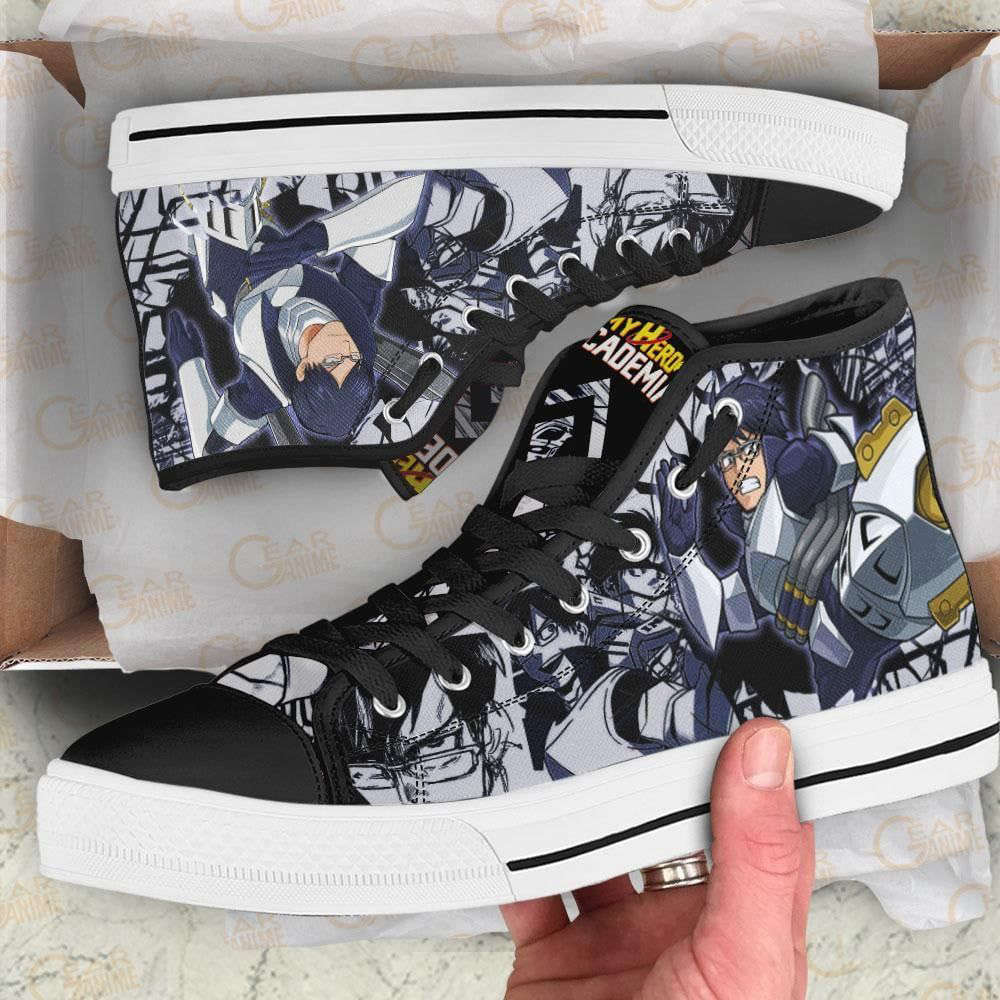 Tenya Iida High Top Shoes Custom My Hero Academia Anime For Fans