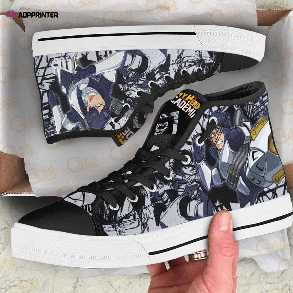 Tenya Iida High Top Shoes Custom My Hero Academia Anime For Fans