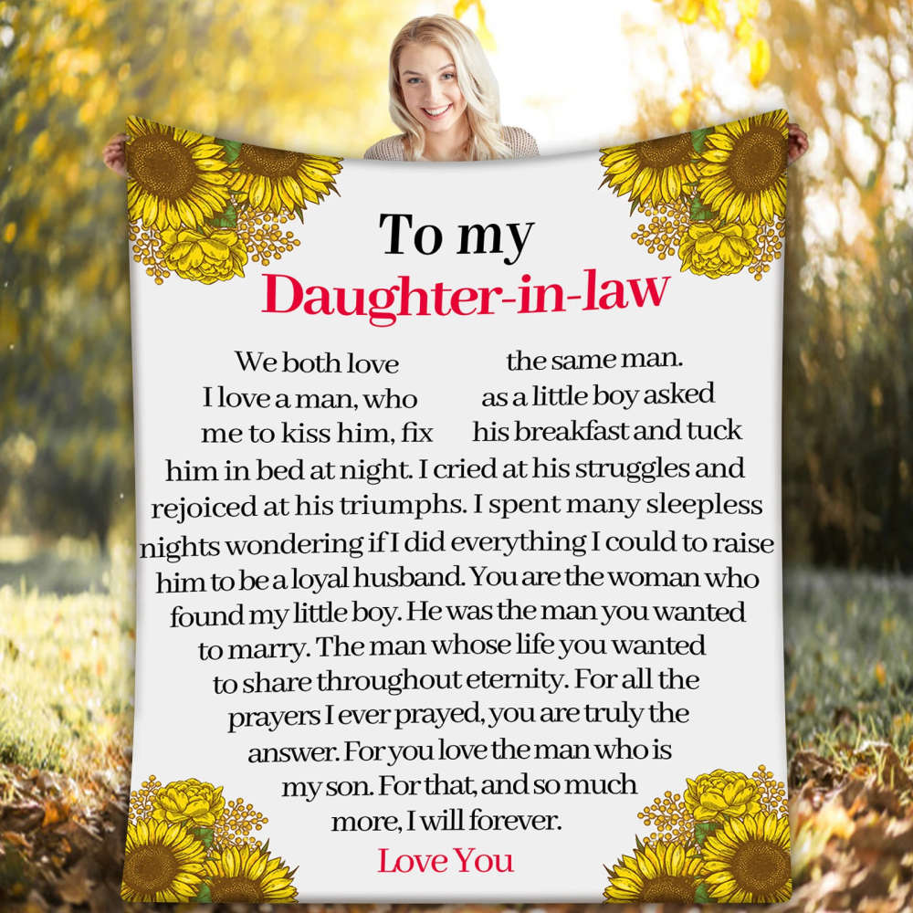 To My Daughter-In-Law – Throw Blanket