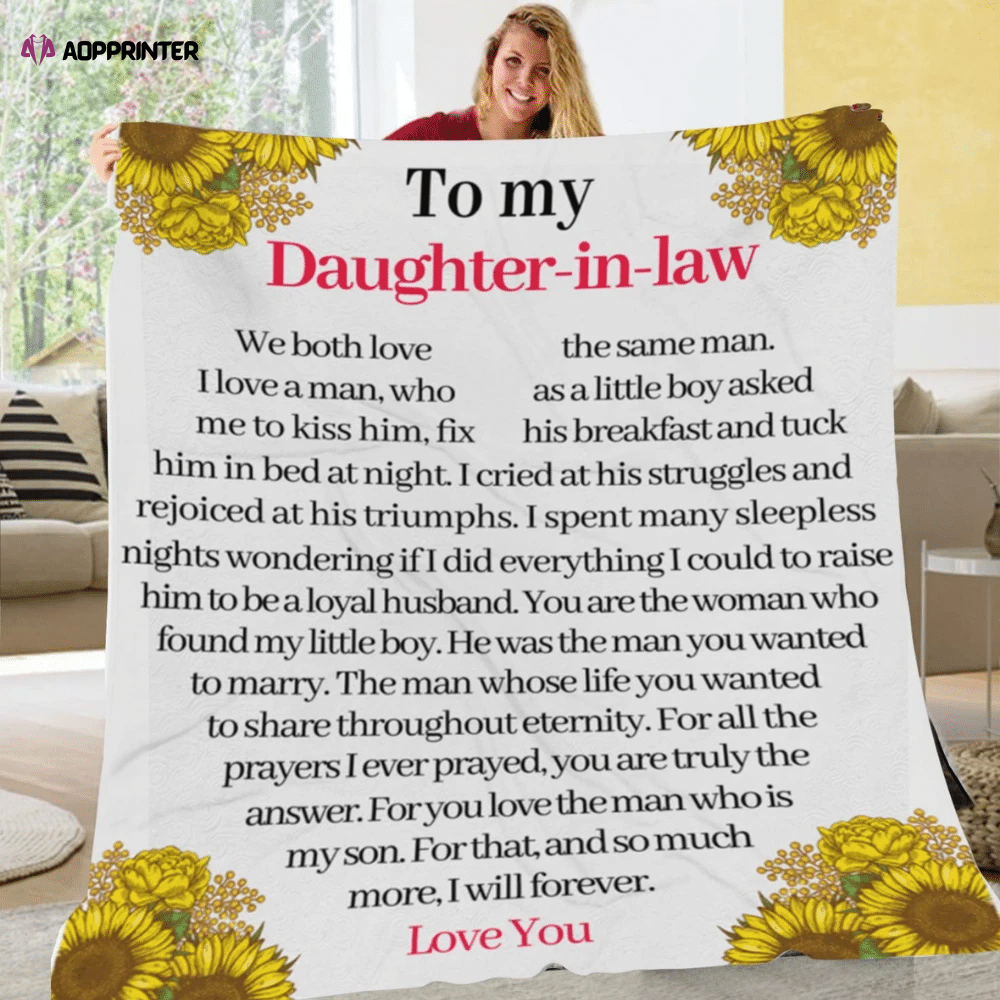 To My Daughter-In-Law – Throw Blanket