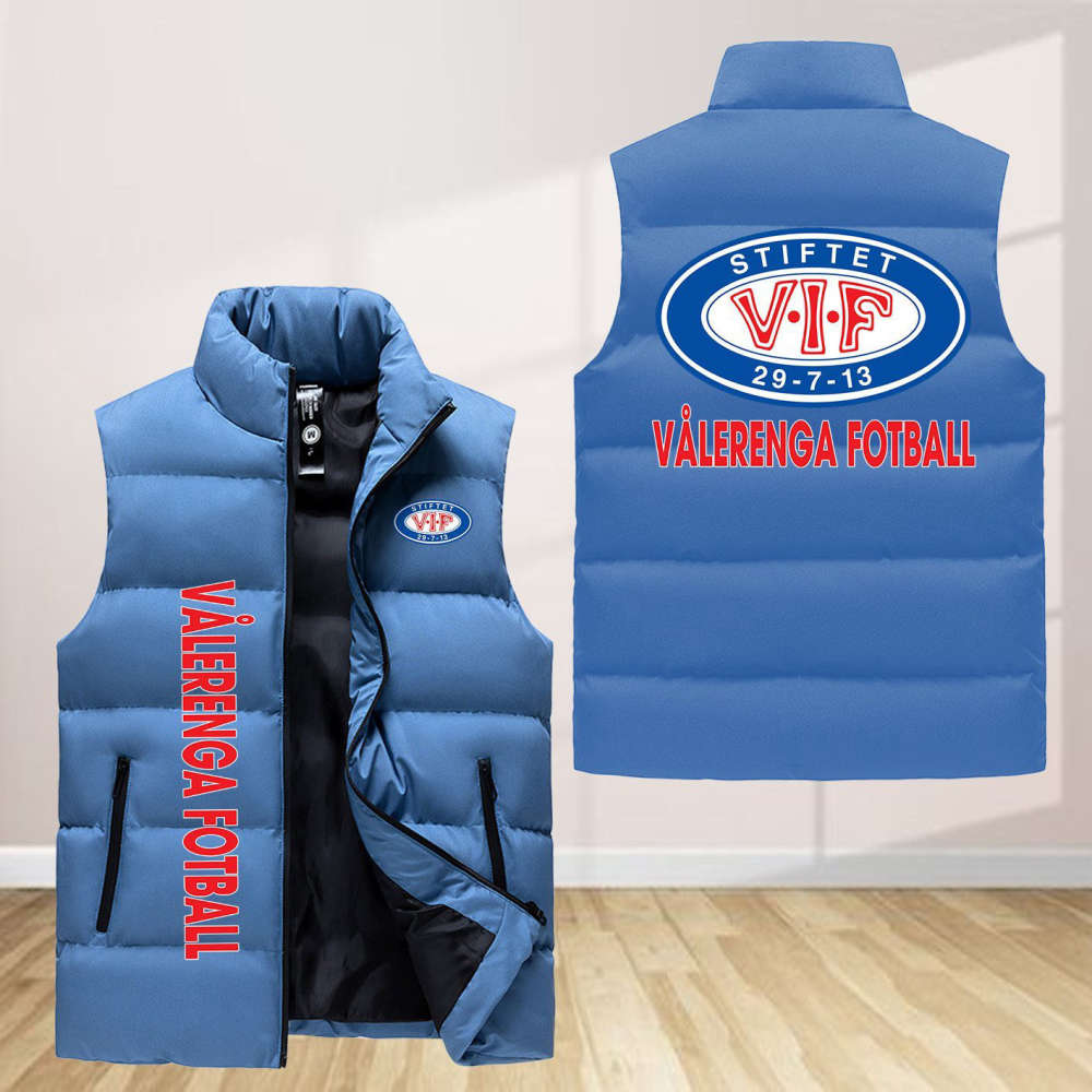 Valerenga Fotball Sleeveless Puffer Jacket Custom For Fans Gifts