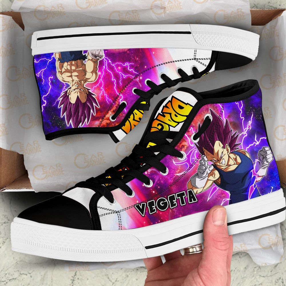 Vegeta Ultra Ego High Top Canvas Shoes Custom Dragon Ball Anime For Fans