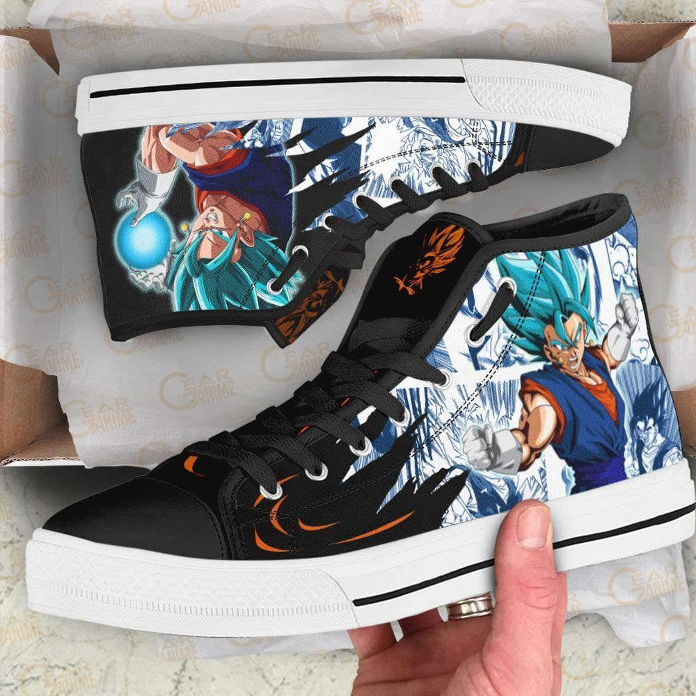 Vegito High Top Canvas Shoes Custom Dragon Ball Anime For Fans