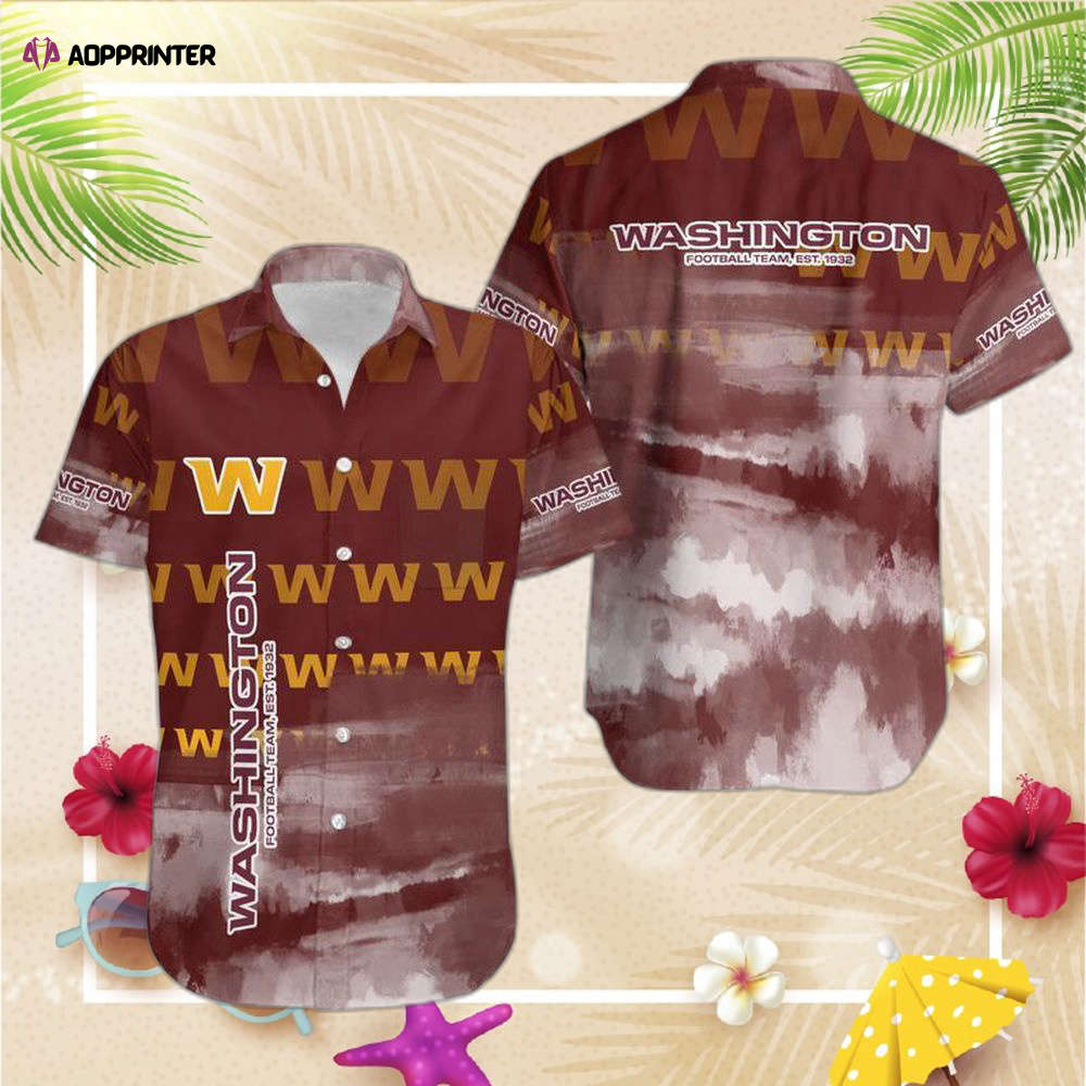 Washington Football Team NFL Gift For Fan Hawaiian     Short