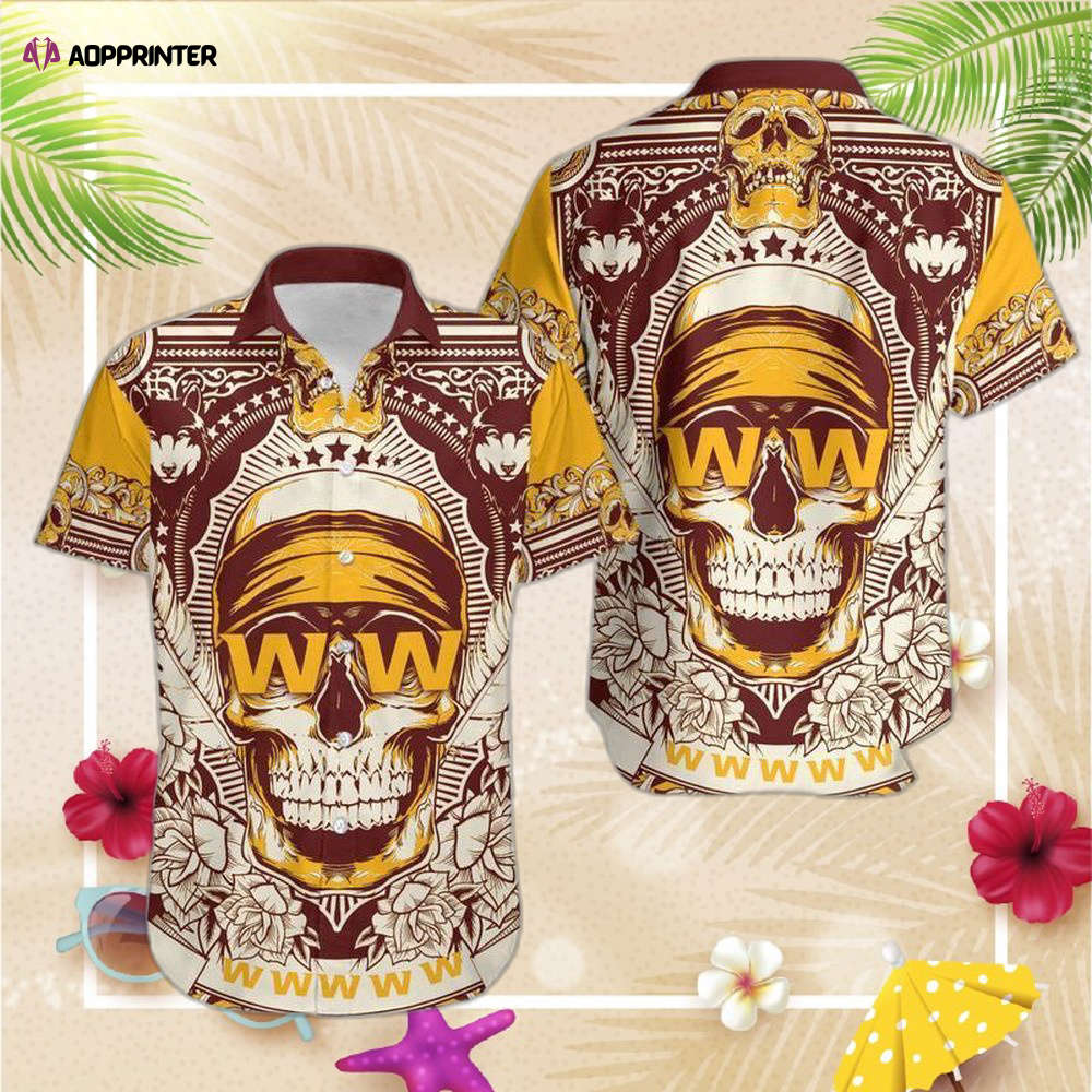 Washington Football Team Skull NFL Gift For Fan Hawaii Shirt