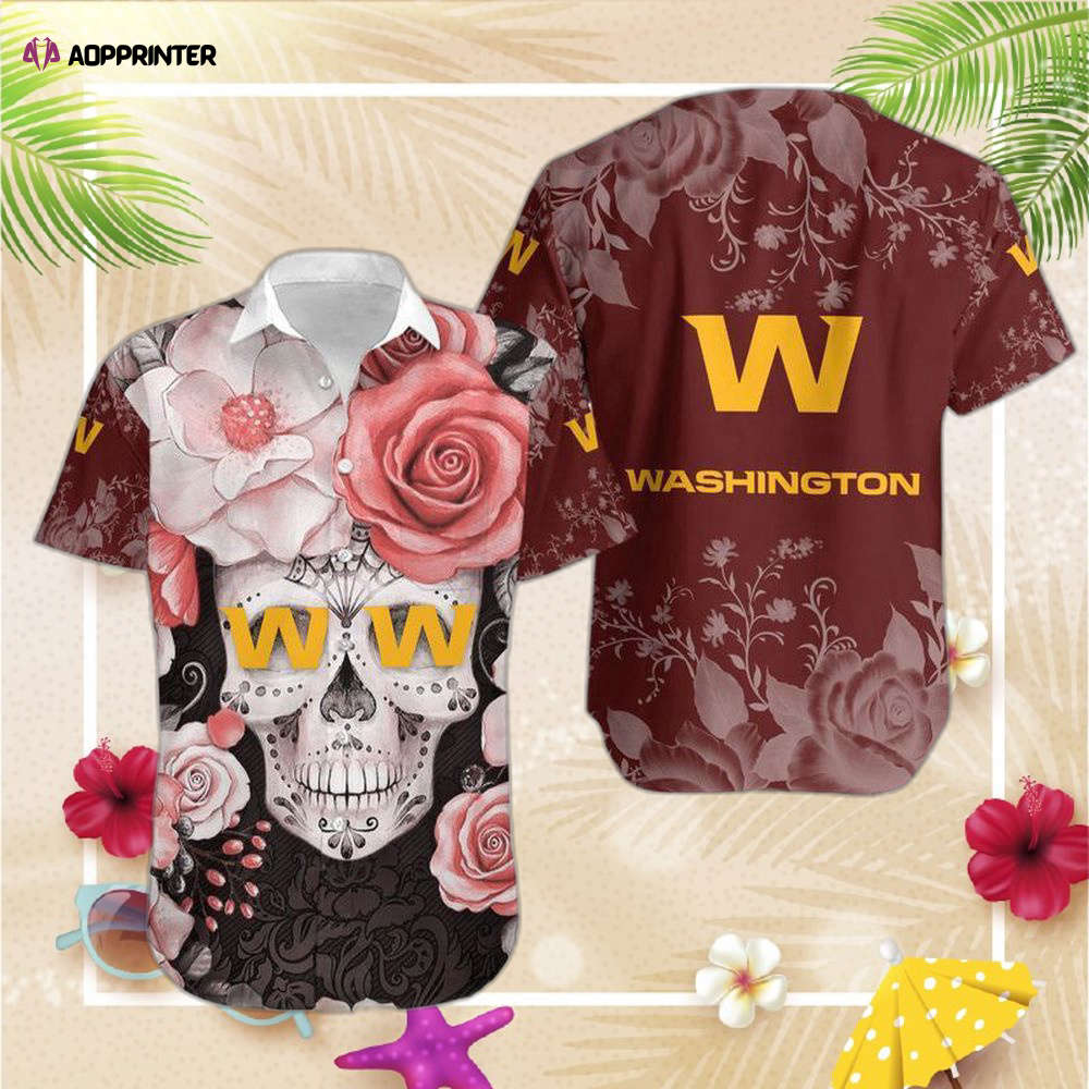 Washington Football Team Skull NFL Gift For Fan Hawaiian