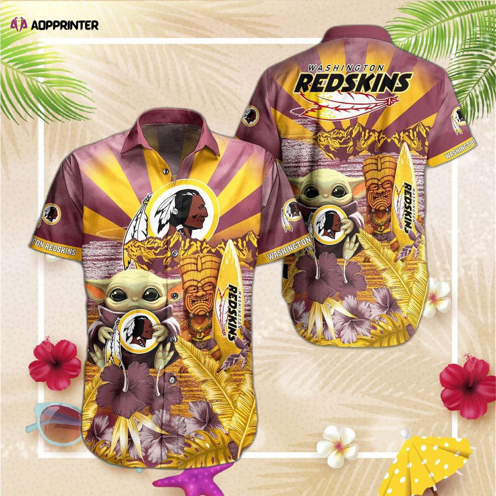 Washington Redskins NFL Hawaiian Shirt and Short