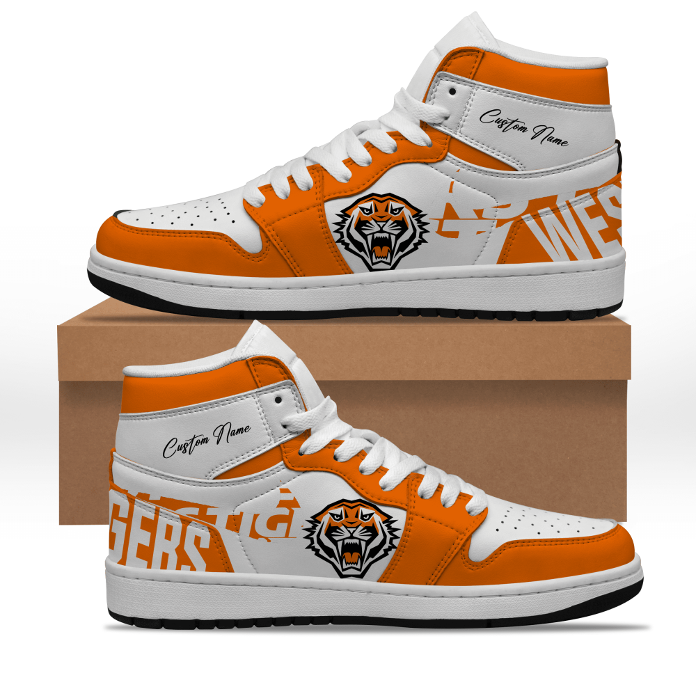 Wests Tigers NRL Air Jordan 1 Sneakers High Top For Fans