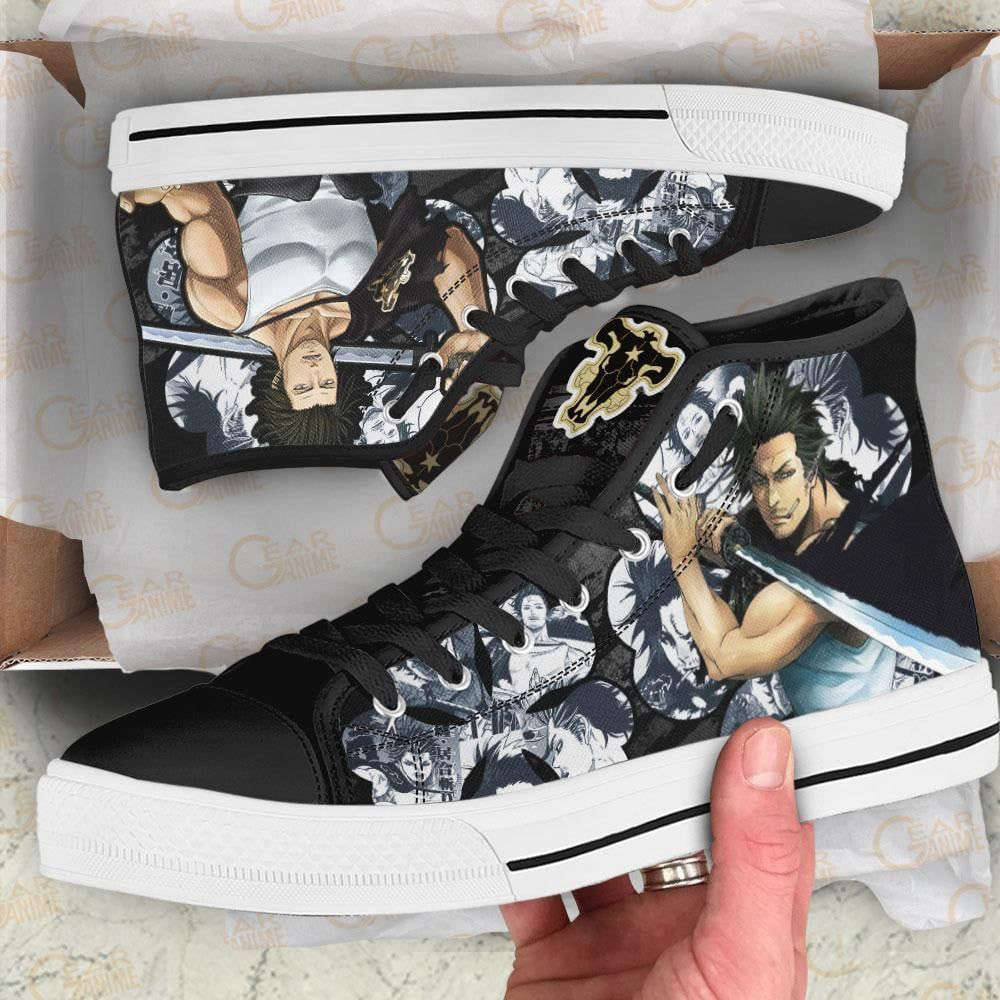 Yami Sukehiro High Top Shoes Custom Black Clover Anime For Fans