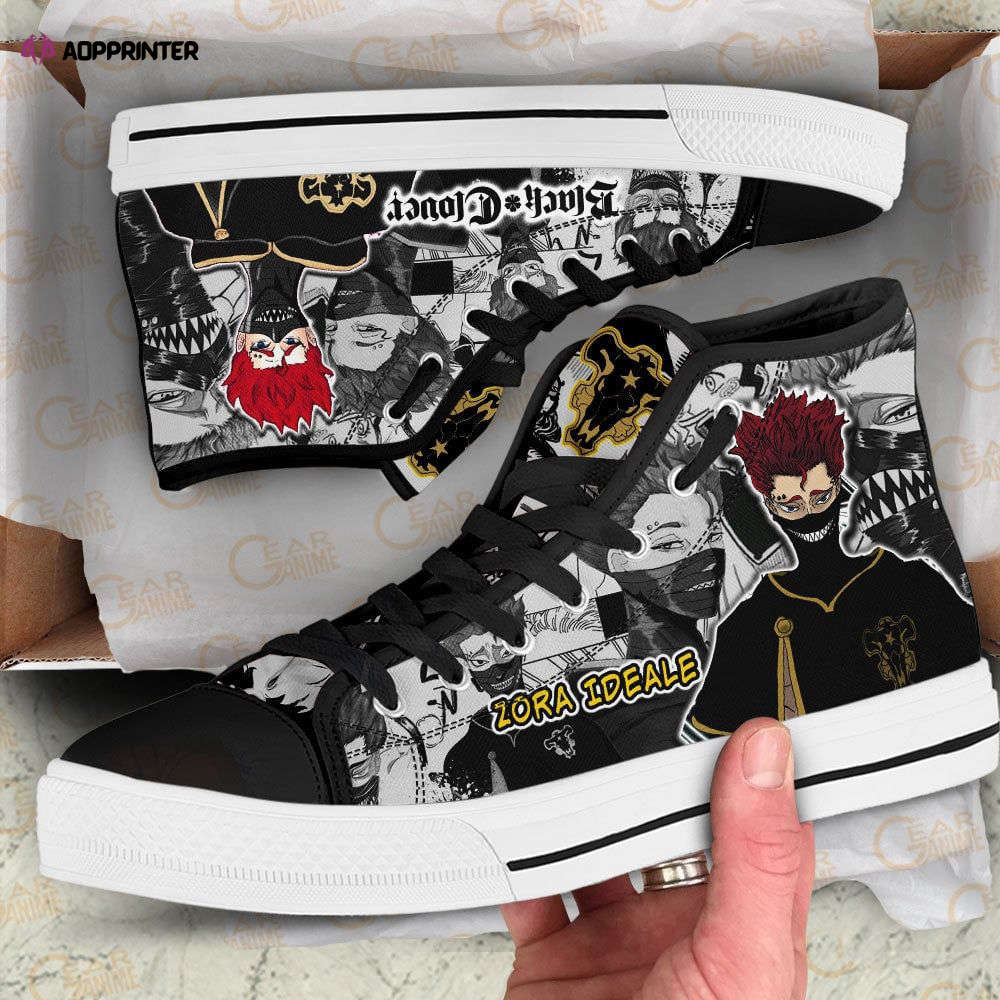 Zora Ideale High Top Shoes Custom Black Clover Anime For Fans