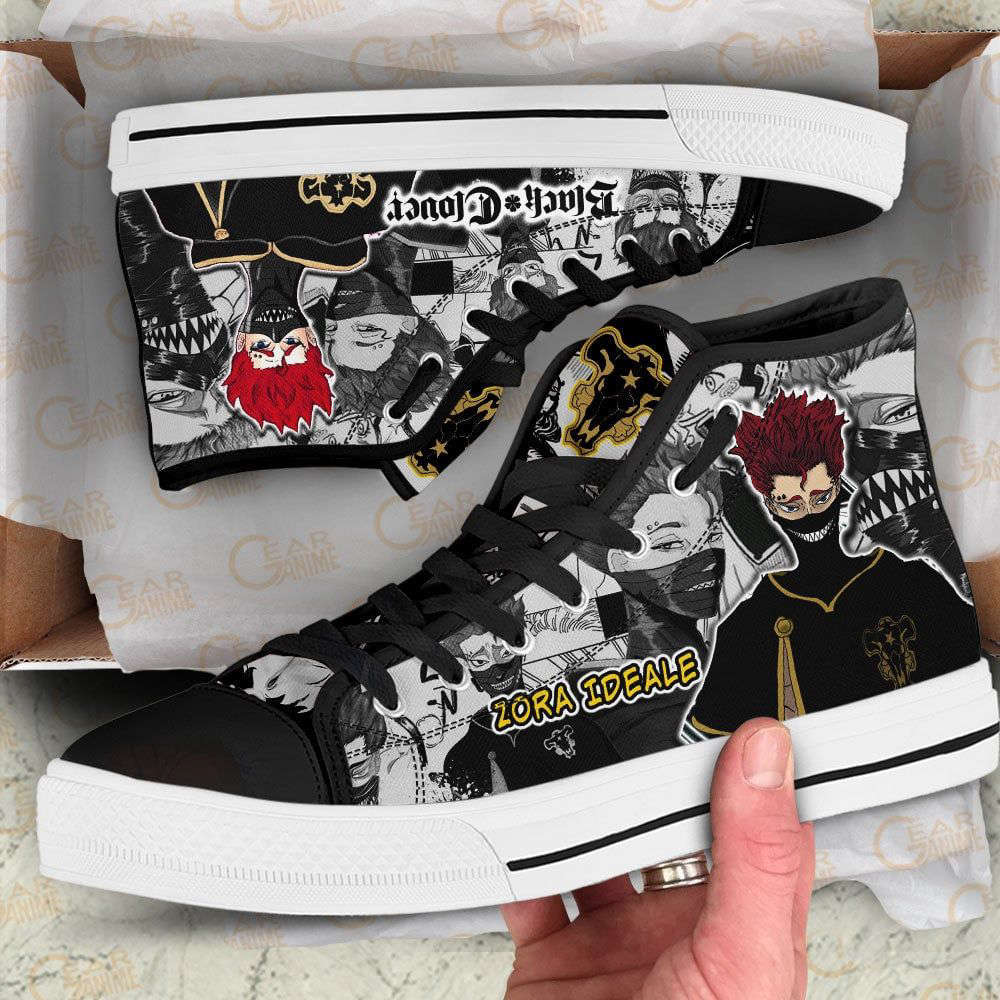 Zora Ideale High Top Shoes Custom Black Clover Anime For Fans