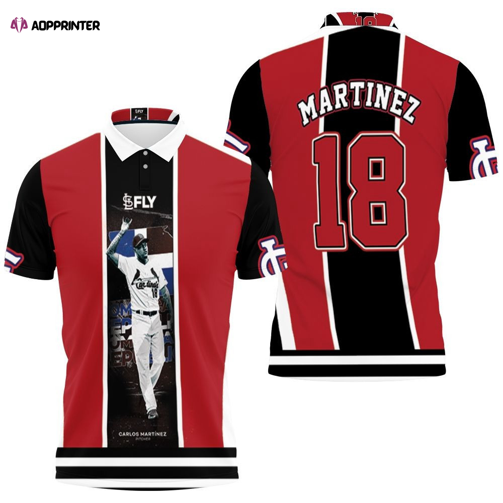 18 Carlos Martinez Of The St Louis Cardinals Polo Shirt Gift for Fans Shirt 3d T-shirt