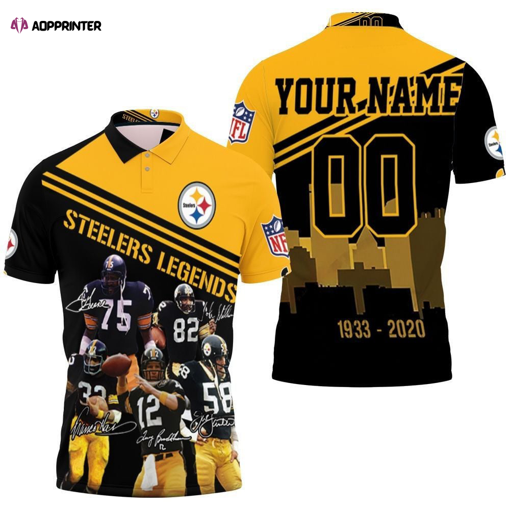 87th Anniversary Pittsburgh Steelers Legends Signature For Fans Personalized Polo Shirt Gift for Fans Shirt 3d T-shirt
