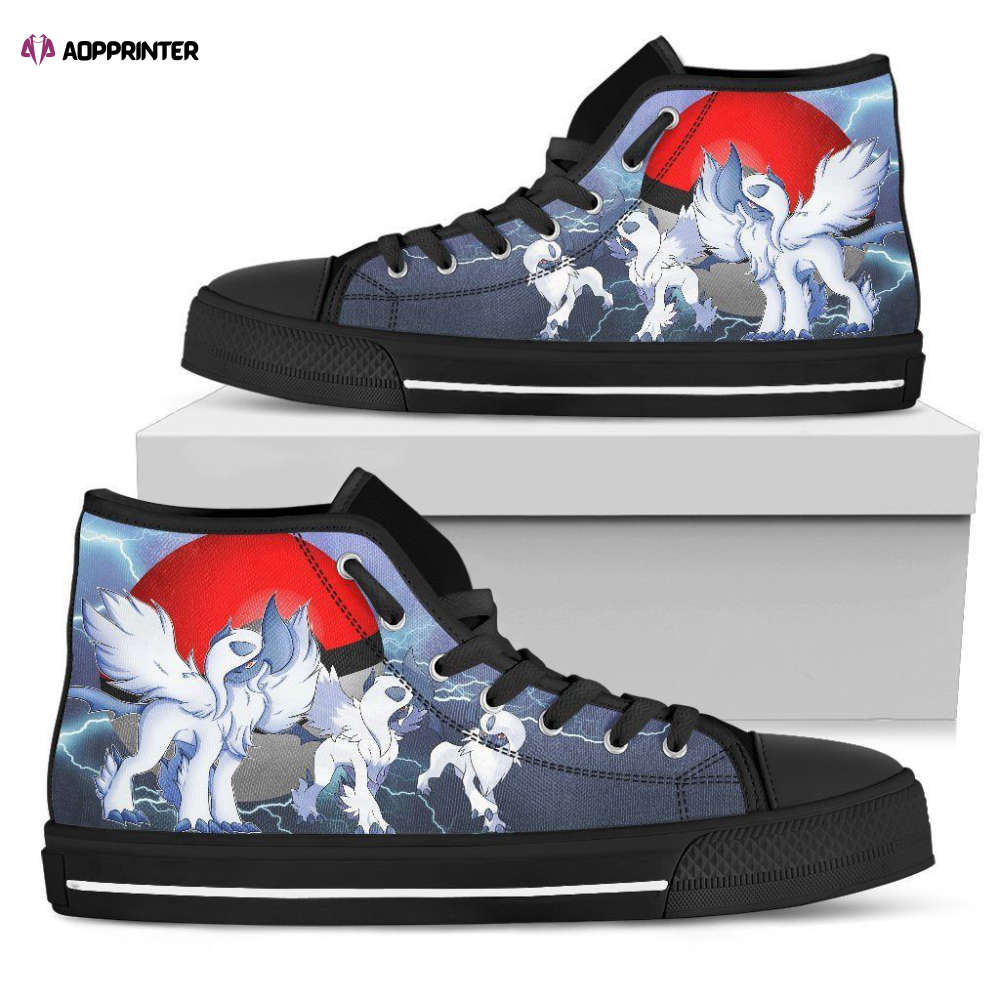 Absol High Top Shoes Custom For Fans Pokemon