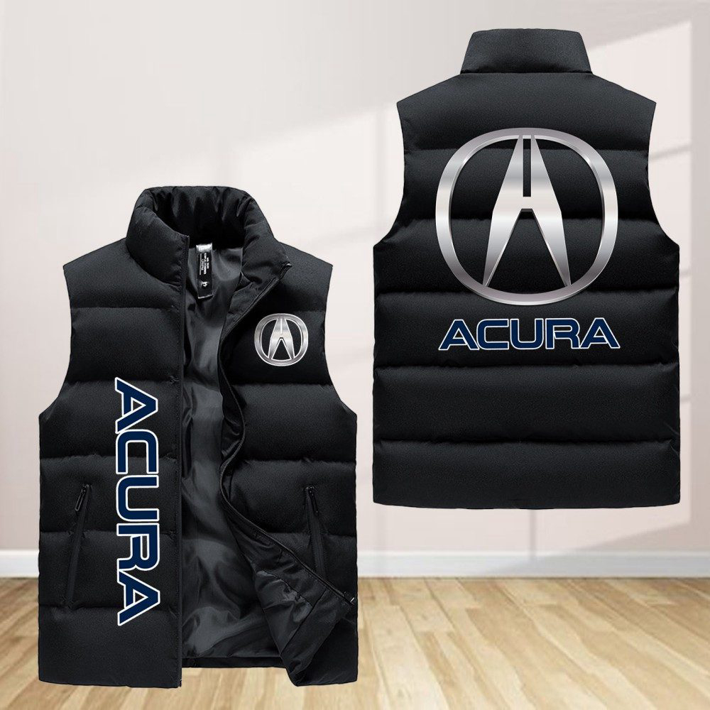 Acura Sleeveless Puffer Jacket Custom For Fans Gifts