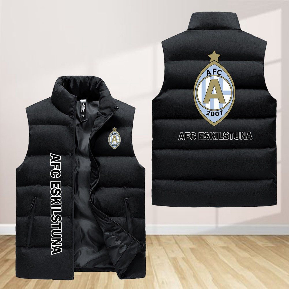 Afc Eskilstuna Sleeveless Puffer Jacket Custom For Fans Gifts