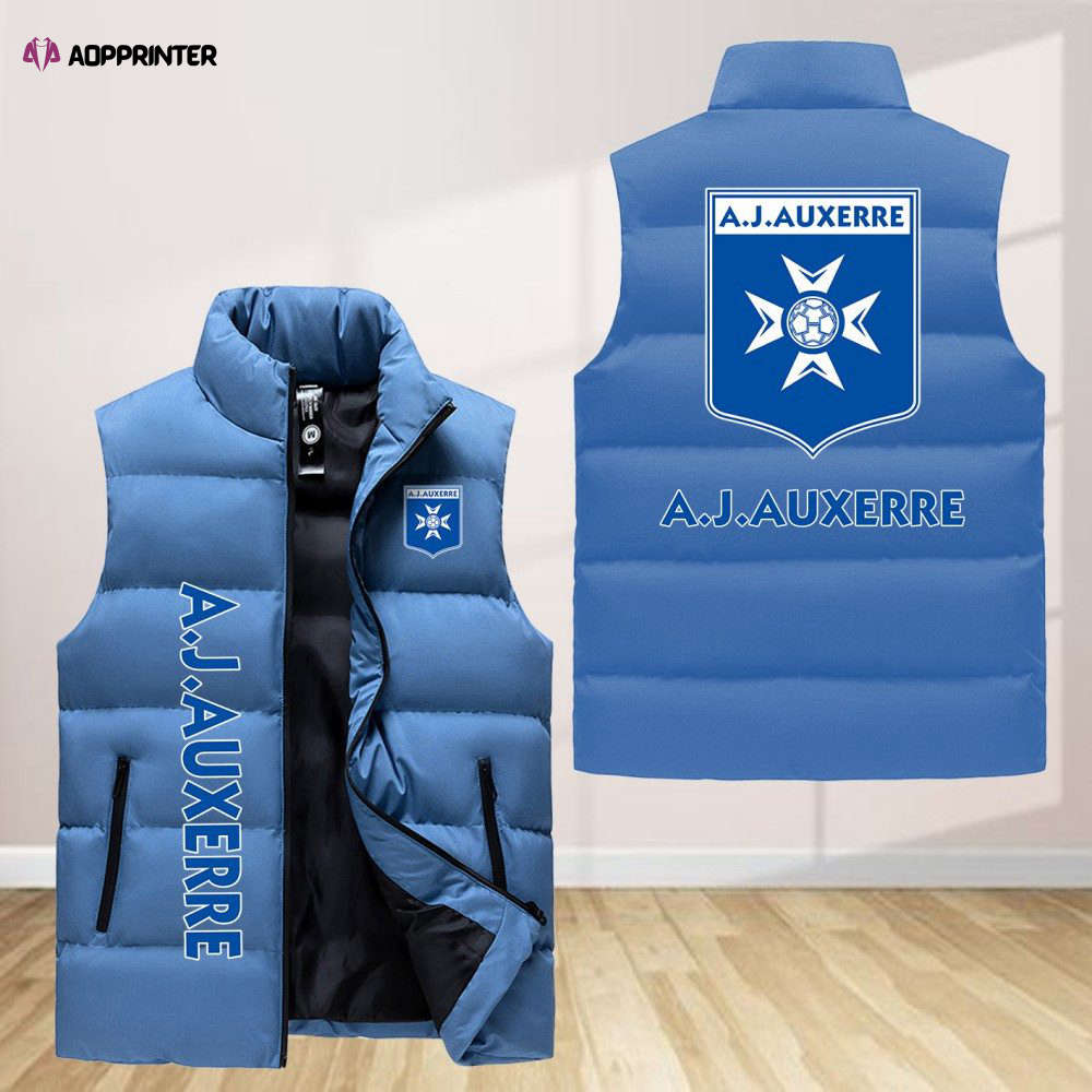 Asm Clermont Auvergne Sleeveless Puffer Jacket Custom For Fans Gifts