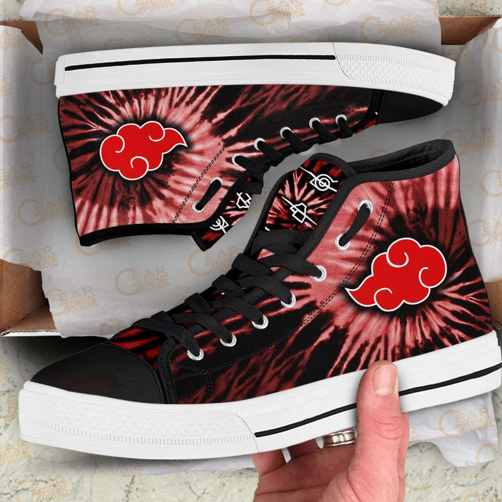 Akatsuki Cloud High Top Shoes Custom Naruto Anime For Fans