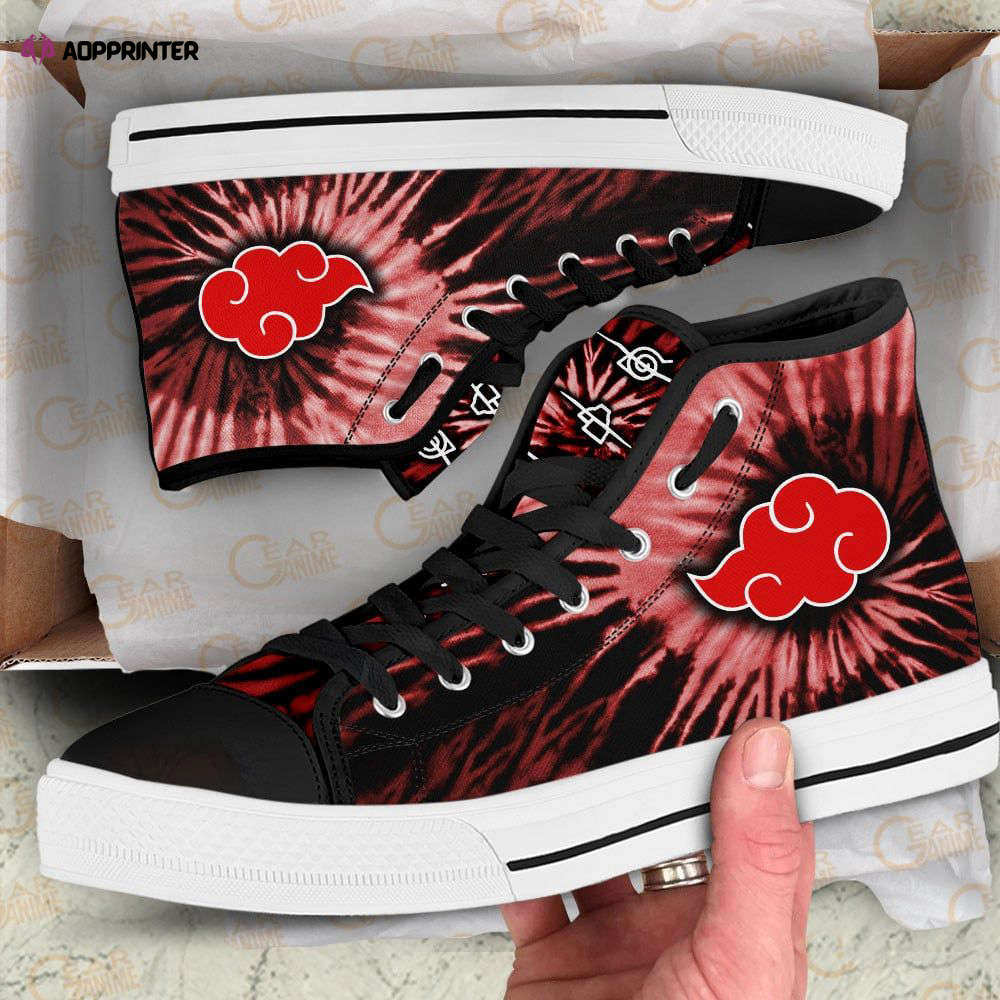 Akatsuki Cloud High Top Shoes Custom Naruto Anime For Fans