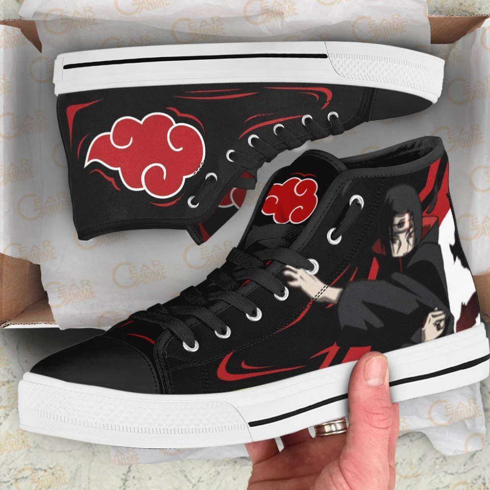 Akatsuki Itachi Jutsu High Top Shoes Custom Naruto Anime For Fans