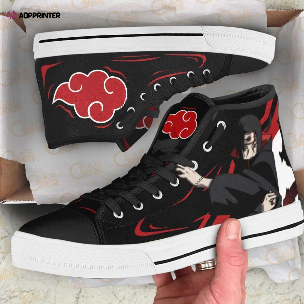 Akatsuki Itachi Jutsu High Top Shoes Custom Naruto Anime For Fans