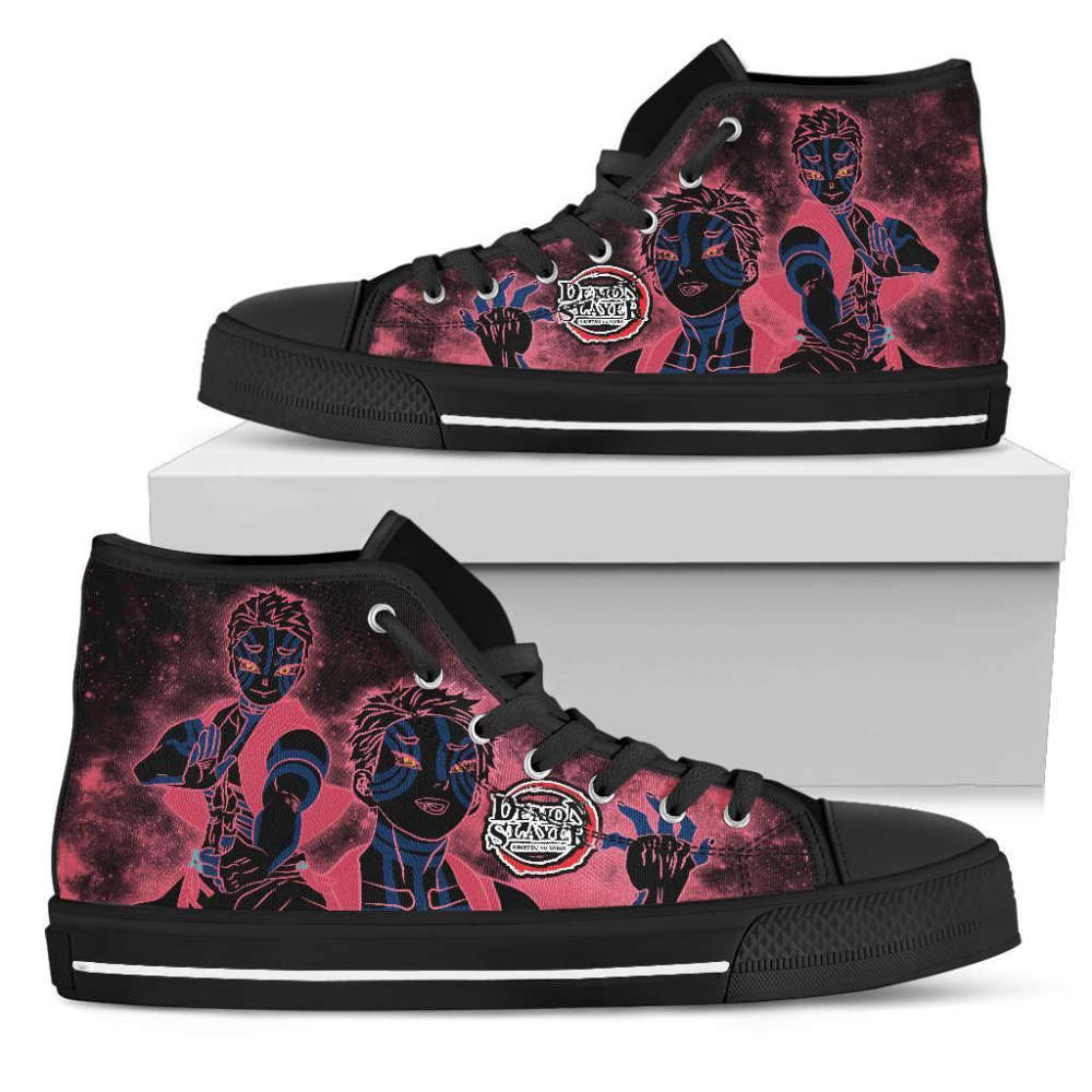 Akaza High Top Shoes Custom For Fans Demon Slayer Anime