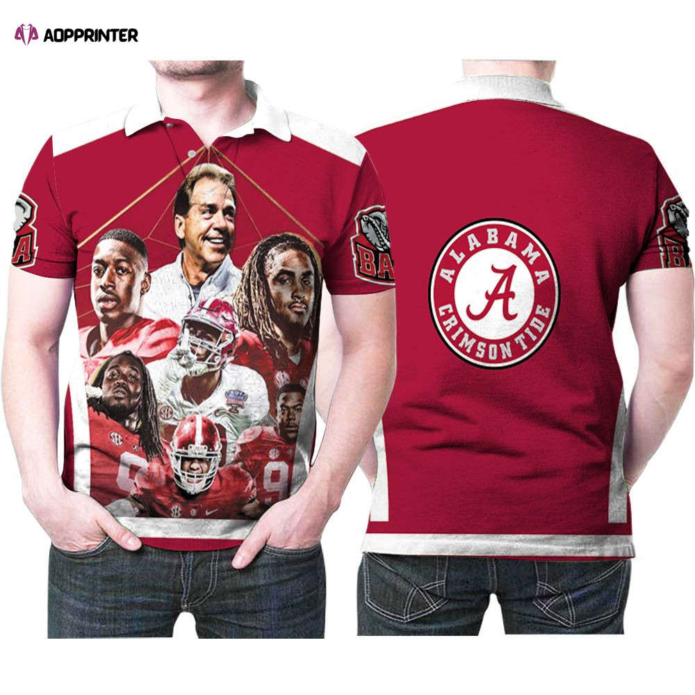 Alabama Crimson Tide National Great Football Players 3d Designed Allover Gift For Alabama Fans 3 Polo Shirt Gift for Fans Shirt 3d T-shirt