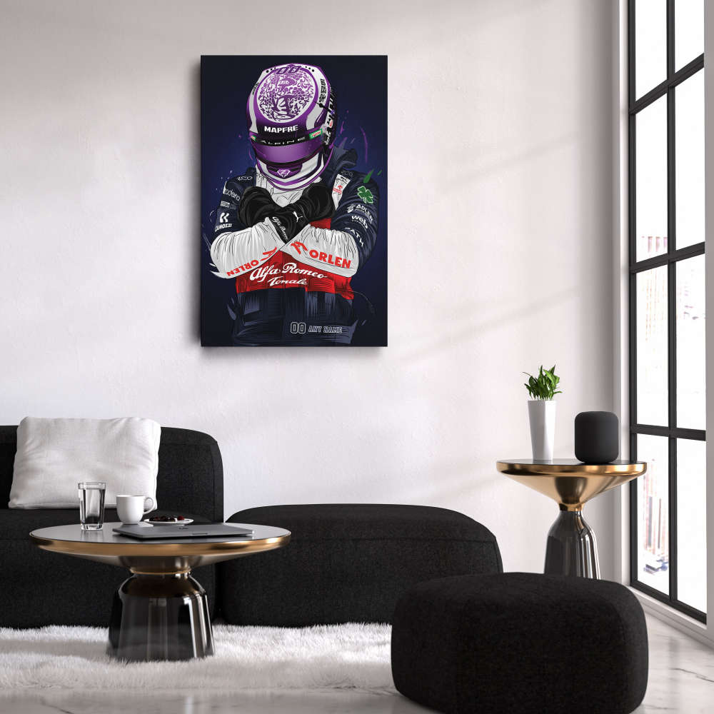 Alfa Romeo Jersey Formula 1 Personalized Jersey Custom Name and Number Canvas Wall Art Home Decor Framed Poster Man Cave Gift