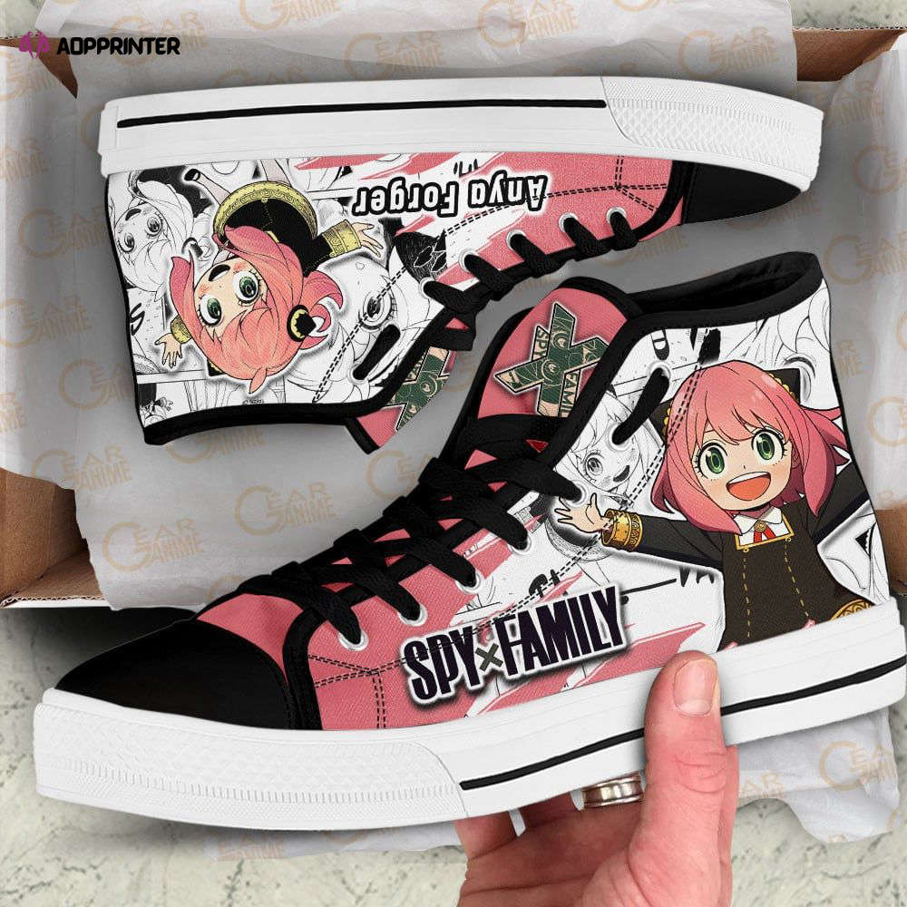 Anya Forger High Top Shoes Custom Spy X Family Anime For Fans