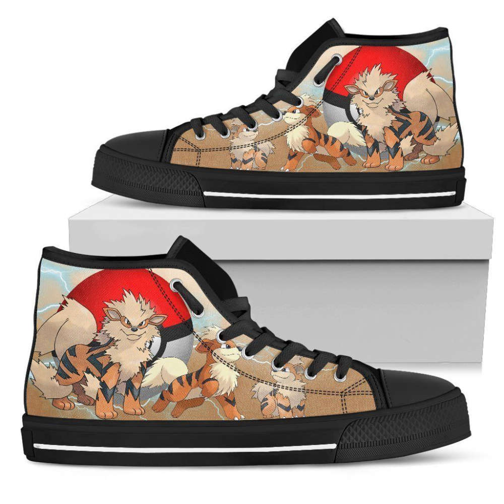 Arcanine High Top Shoes Custom For Fans Pokemon