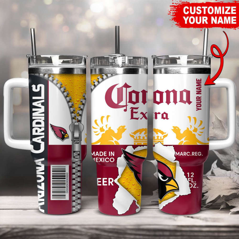 Arizona Cardinals NFL Corona Extra Personalized Stanley Tumbler 40Oz Gift for Fans