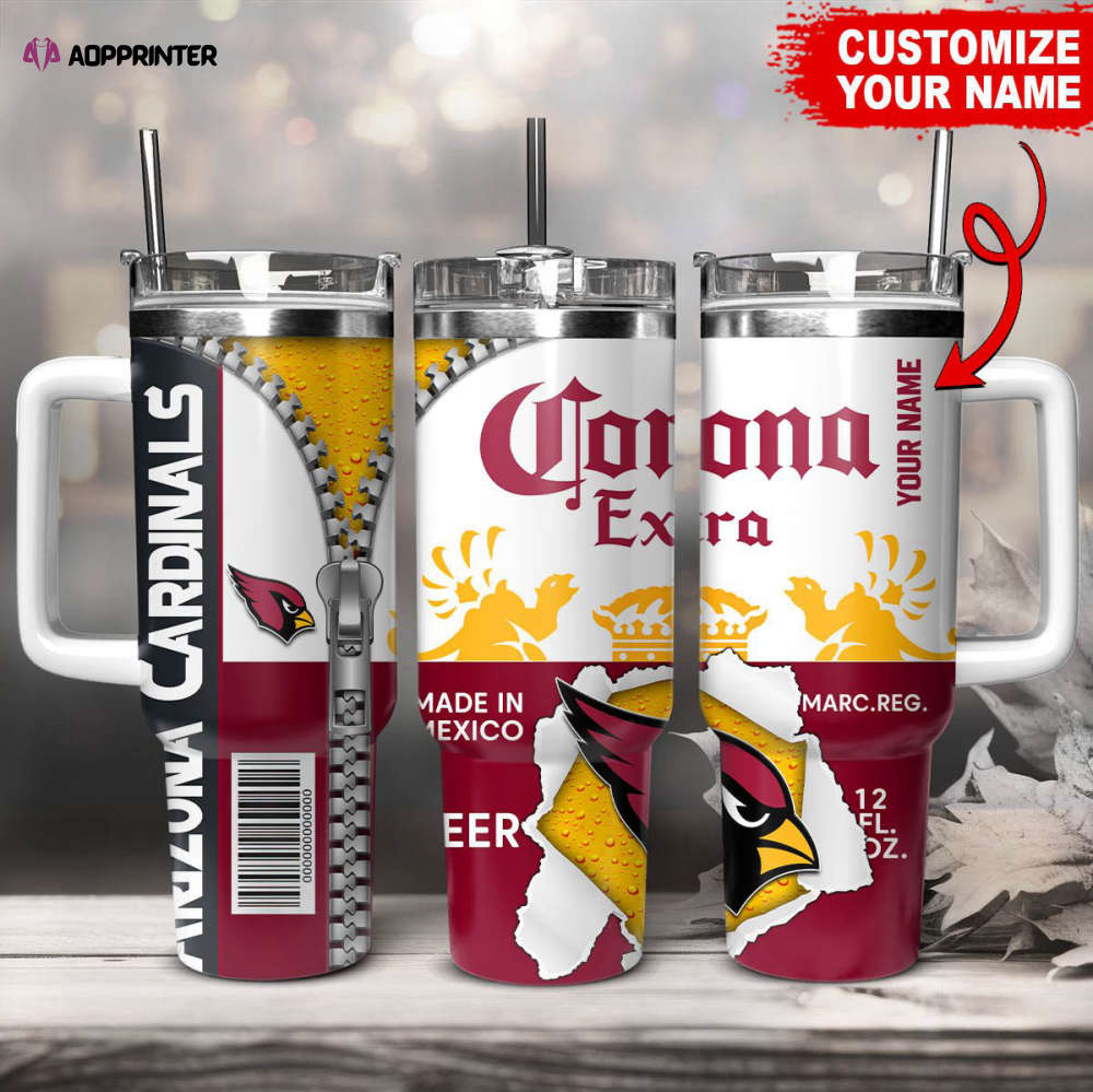 Arizona Cardinals NFL Corona Extra Personalized Stanley Tumbler 40Oz Gift for Fans