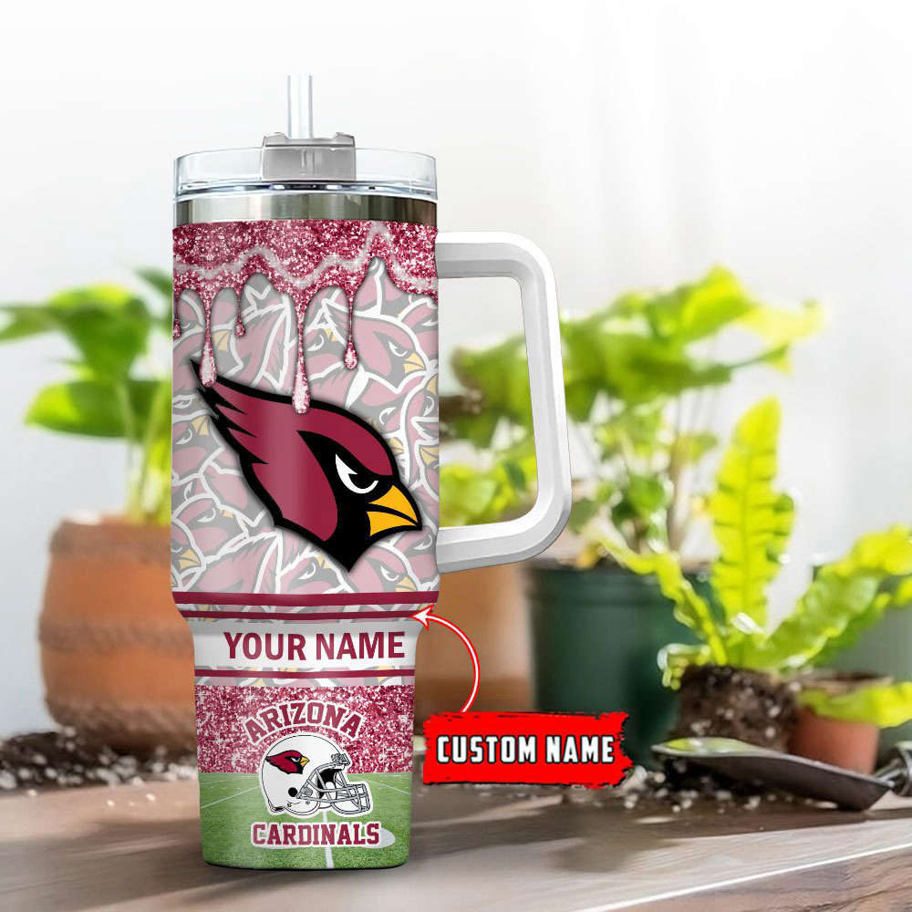 Arizona Cardinals NFL Personalized Stanley Tumbler 40oz Gift for Fans