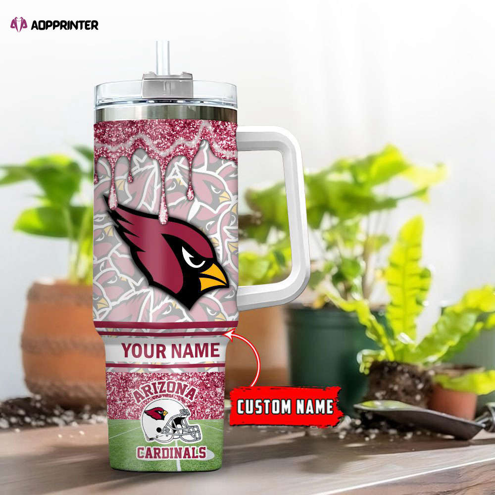 Arizona Cardinals NFL Personalized Stanley Tumbler 40oz Gift for Fans